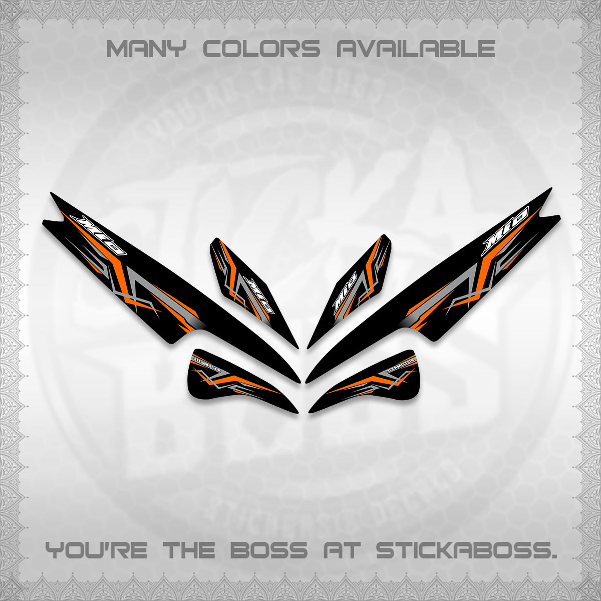 MIO SPORTY  SMILE INDO DECALS (A24 VARIASI)STICKER DECALS BY STICKABOSS (Copy)