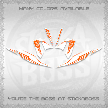 CLICK 125 V4 FOR WHITE DECALS (2026 VEERIZA STYLISH DESIGN) STICKER DECALS By STICKABOSS
