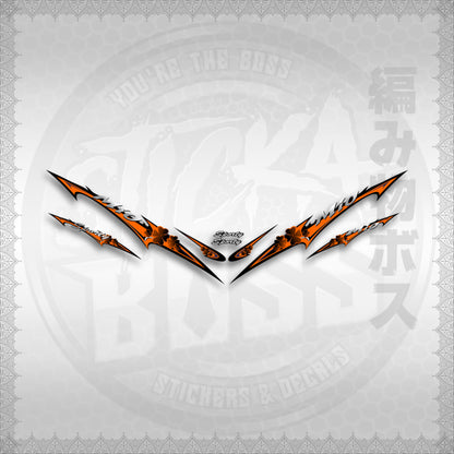 STICKER DECALS for MIO SPORT / MIO 1 (MSPSHEDCL) By STICKABOSS (SOFIE LAMINATED WATERPROOF)