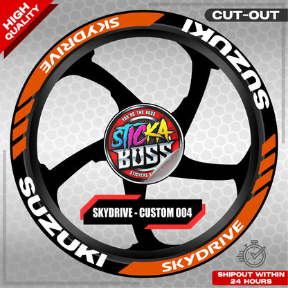 SKYDRIVE MAG STICKER SET  ( 2 MAGS ) - CUSTOM 004 | VINYL WATERPROOF CUT-OUT DECALS