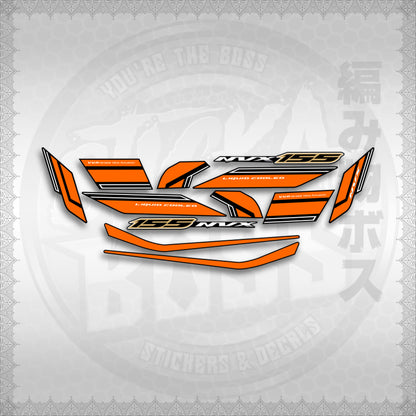 STICKER DECALS for AEROX 155 V2 MALAYSIAN (AV2NVSLCO) By STICKABOSS (SOFIE LAMINATED WATERPROOF)