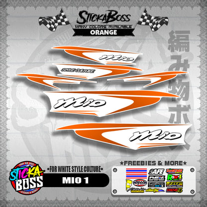 MIO 1 DECALS ( FOR WHITE STYLE CULTURE )【WITH FREEBIES】