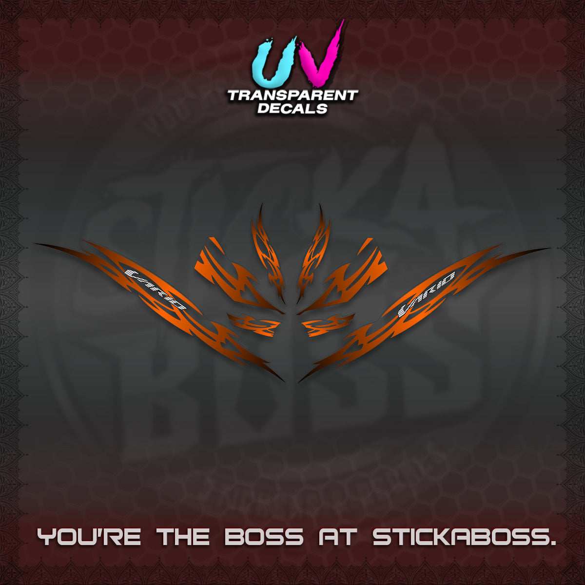 CLICK 125 V3 INDO VARIO UV TRANSPARENT DECALS (2026 NUSANTARA STRIPING) STICKER DECALS By STICKABOSS
