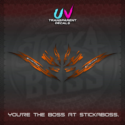 CLICK 125 V3 INDO VARIO UV TRANSPARENT DECALS (2026 NUSANTARA STRIPING) STICKER DECALS By STICKABOSS