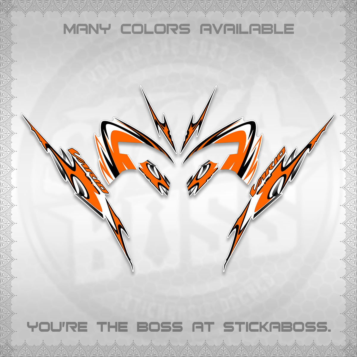 CLICK 125 V3 VARIO STRIPING FOR WHITE DECALS (2026 NEW LED DESIGN) STICKER KITS By STICKABOSS
