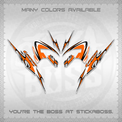 CLICK 125 V3 VARIO STRIPING FOR WHITE DECALS (2026 NEW LED DESIGN) STICKER KITS By STICKABOSS