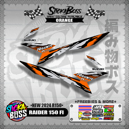 RAIDER 150 FI DECALS ( NEW 2024 R150 )【WITH FREEBIES】