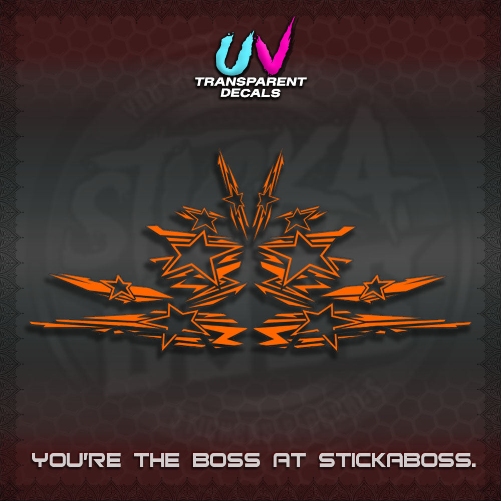 AEROX V3 INDO UV TRANSPARENT DECALS (0006 NEW STAR EDITION)STICKER DECALS By STICKABOSS