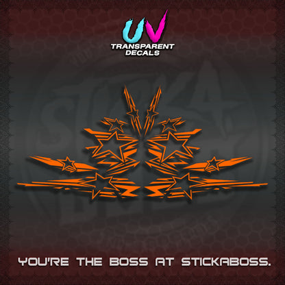 AEROX V3 INDO UV TRANSPARENT DECALS (0006 NEW STAR EDITION)STICKER DECALS By STICKABOSS