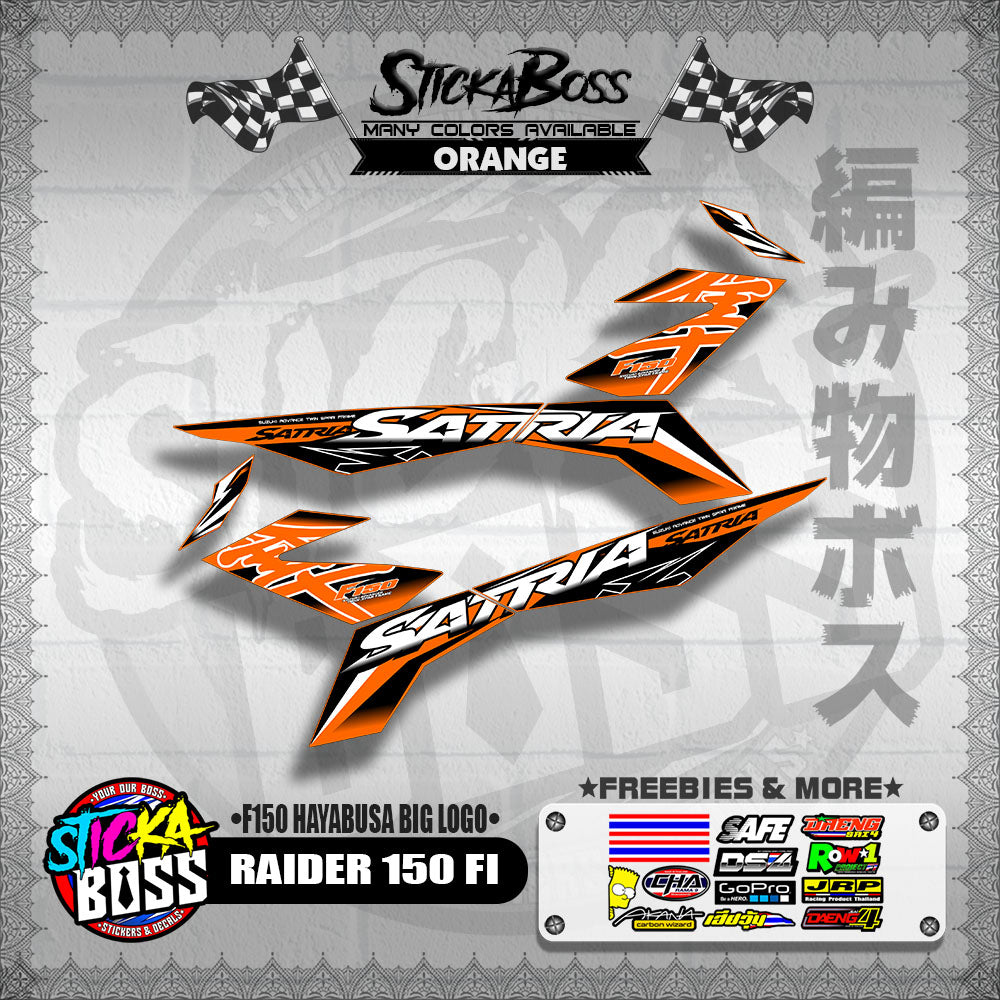 RAIDER 150 FI DECALS ( F150 HAYABUSA BIG LOGO )【WITH FREEBIES】