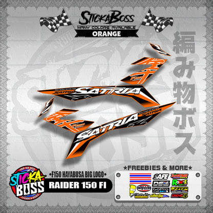 RAIDER 150 FI DECALS ( F150 HAYABUSA BIG LOGO )【WITH FREEBIES】