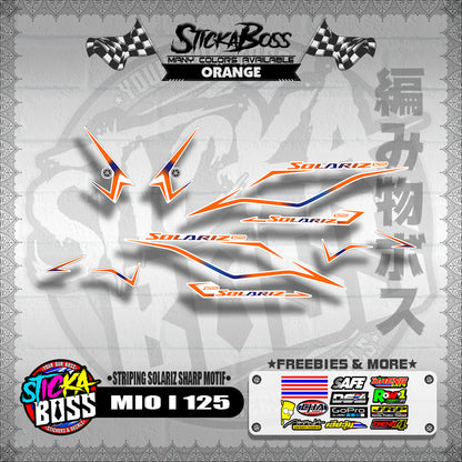 MIO I 125 MALAYSIAN DECALS ( STRIPING SOLARIZ SHARP MOTIF )【WITH FREEBIES】
