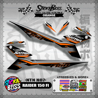 RAIDER 150 FI DECALS ( NTN N07 )【WITH FREEBIES】