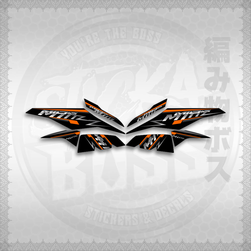 STICKER DECALS for MIO I 125 M3 INDO (MIRSTMIZ) By STICKABOSS (SOFIE LAMINATED WATERPROOF)