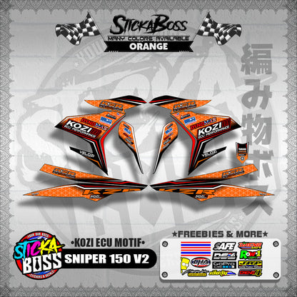 SNIPER 150 V2 DECALS ( KOZI ECU MOTIF )【WITH FREEBIES】