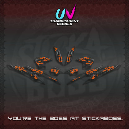 CLICK 125 V2 UV TRANSPARENT DECALS (2026 NEW SAKURA WIND)STICKER DECALS By STICKABOSS