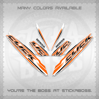 CLICK 125 V3 INDO FOR WHITE DECALS (2024 SV 13-A2 STYLE) STICKER KITS By STICKABOSS