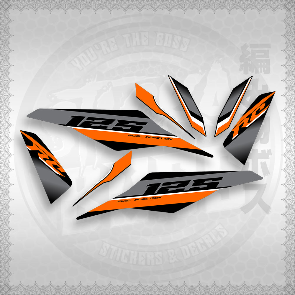 STICKER DECALS for MIO I 125 (MIIM3DARCED) By STICKABOSS (SOFIE LAMINATED WATERPROOF)