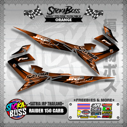 RAIDER 150 CARB DECALS ( SATRIA JRP THAILAND ) [ PREMIUM GLOSSY LAMINATED ]【WITH FREEBIES】