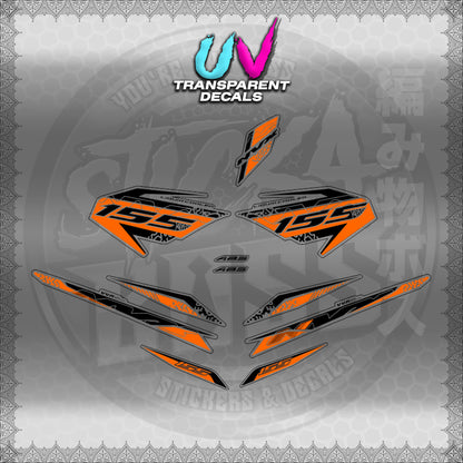 【PREMIUM UV PRINT】TRANSPARENT AEROX V3 ALPHA TURBO INDO (AV312TEDE)【WITH FREEBIES】