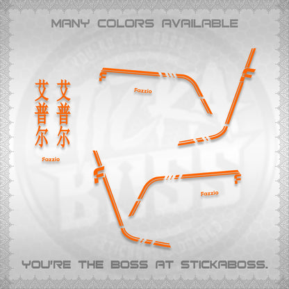 FAZZIO DECALS (2026 JAPAN LINES) STICKER KITS BY STICKABOSS