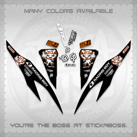 CLICK V2 DECALS (2026 RACE ZOMBIE DESIGN)STICKER DECALS By STICKABOSS