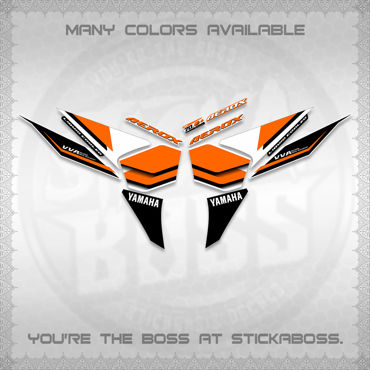 AEROX V3 DECALS (70TH ANNIVERSARY DESIGN) STICKER DECALS By STICKABOSS (Copy) (Copy) (Copy) (Copy) (Copy) (Copy)