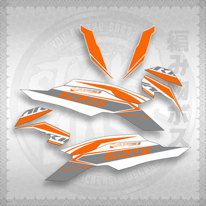 STICKER DECALS for CLICK 125 V3 MALAY / INDO CONCEPT (CV3FOWHSLSTA30) By STICKABOSS (SOFIE LAMINATED)