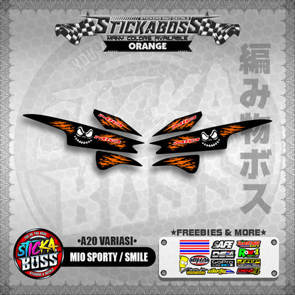 MIO SPORTY / SMILE INDO STICKER DECALS (  A20 VARIASI )【WITH FREEBIES】