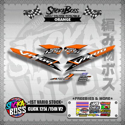CLICK 125i / 150i V2 DECALS ( 1ST VARIO STOCK )【WITH FREEBIES】