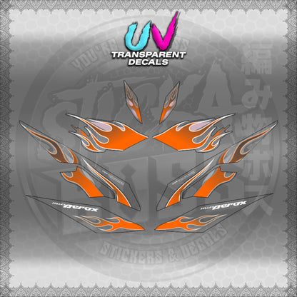 【PREMIUM UV PRINT】TRANSPARENT AEROX V3 ALPHA TURBO (AV3LEFIMO) 【WITH FREEBIES】