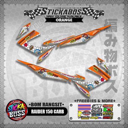 RAIDER 150 CARB INDO DECALS ( BOM RANGSIT )【WITH FREEBIES】
