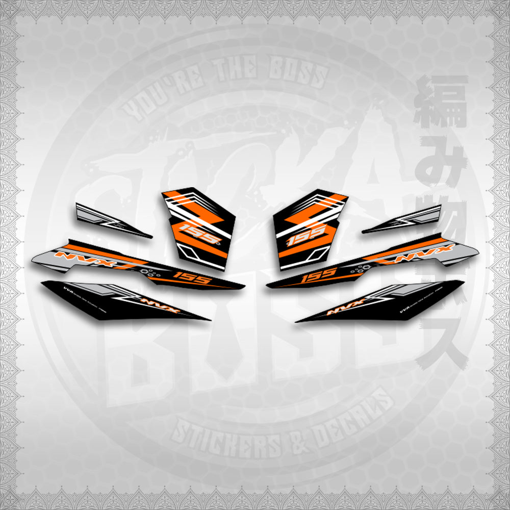 STICKER DECALS for AEROX V3 ALPHA TURBO INDO (AV3NVRAST) By STICKABOSS (SOFIE LAMINATED WATERPROOF)