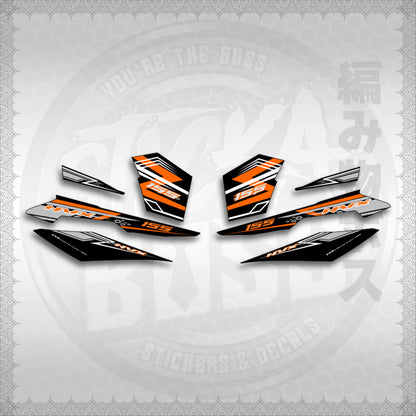 STICKER DECALS for AEROX V3 ALPHA TURBO INDO (AV3NVRAST) By STICKABOSS (SOFIE LAMINATED WATERPROOF)