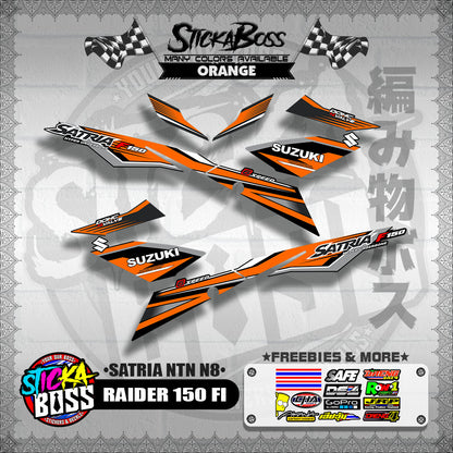RAIDER 150 FI DECALS ( SATRIA NTN N8 )【WITH FREEBIES】
