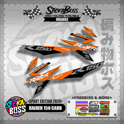 RAIDER 150 CARB DECALS ( SPORT EDITION 2024 )【WITH FREEBIES】