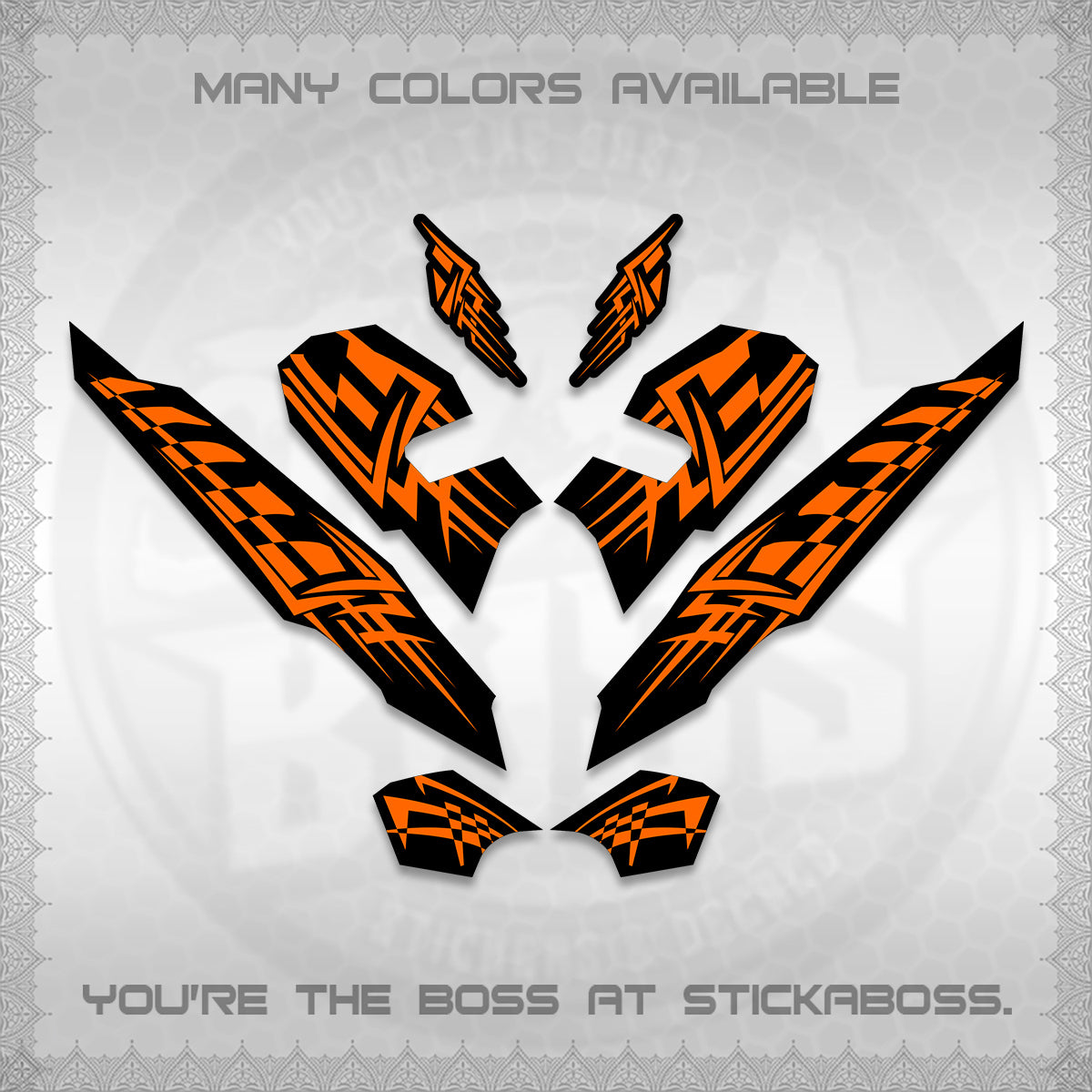 CLICK 125 V3 VARIO INDO-MALAY DECALS (2026 TRIBAL LINES DESIGN) STICKER DECALS By STICKABOSS