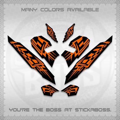 CLICK 125 V3 VARIO INDO-MALAY DECALS (2026 TRIBAL LINES DESIGN) STICKER DECALS By STICKABOSS