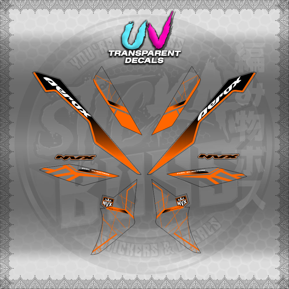 【PREMIUM UV PRINT】TRANSPARENT AEROX V3 ALPHA TURBO INDO-MALAYSIAN (AV3MAMABO)【WITH FREEBIES】