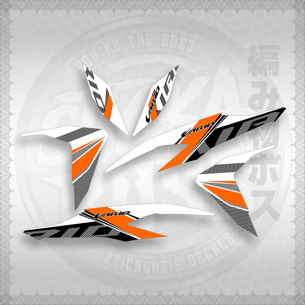 STICKER DECALS for CLICK V2 (CV2VA20MAFOWH) By STICKABOSS (SOFIE LAMINATED WATERPROOF)