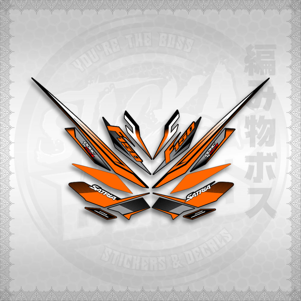 STICKER DECALS for RAIDER 150 FI THAI (RFISATH03DE) By STICKABOSS (SOFIE LAMINATED WATERPROOF)