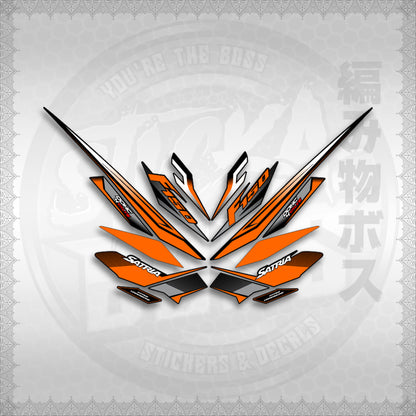 STICKER DECALS for RAIDER 150 FI THAI (RFISATH03DE) By STICKABOSS (SOFIE LAMINATED WATERPROOF)