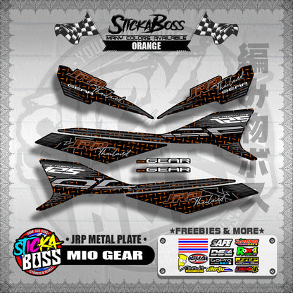MIO GEAR DECALS ( JRP METAL PLATE )【WITH FREEBIES】