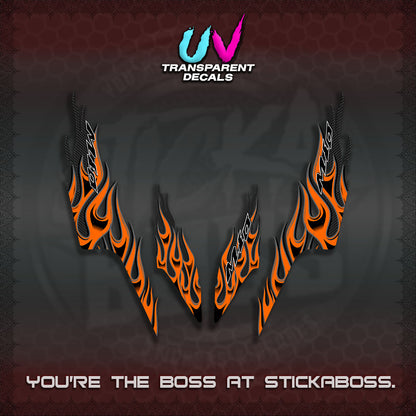 【PREMIUM UV PRINT】TRANSPARENT MIO SPORTY/ SMILEY  DECALS (MOTIF API NEW TERBARU VIRAL)By STICKABOSS