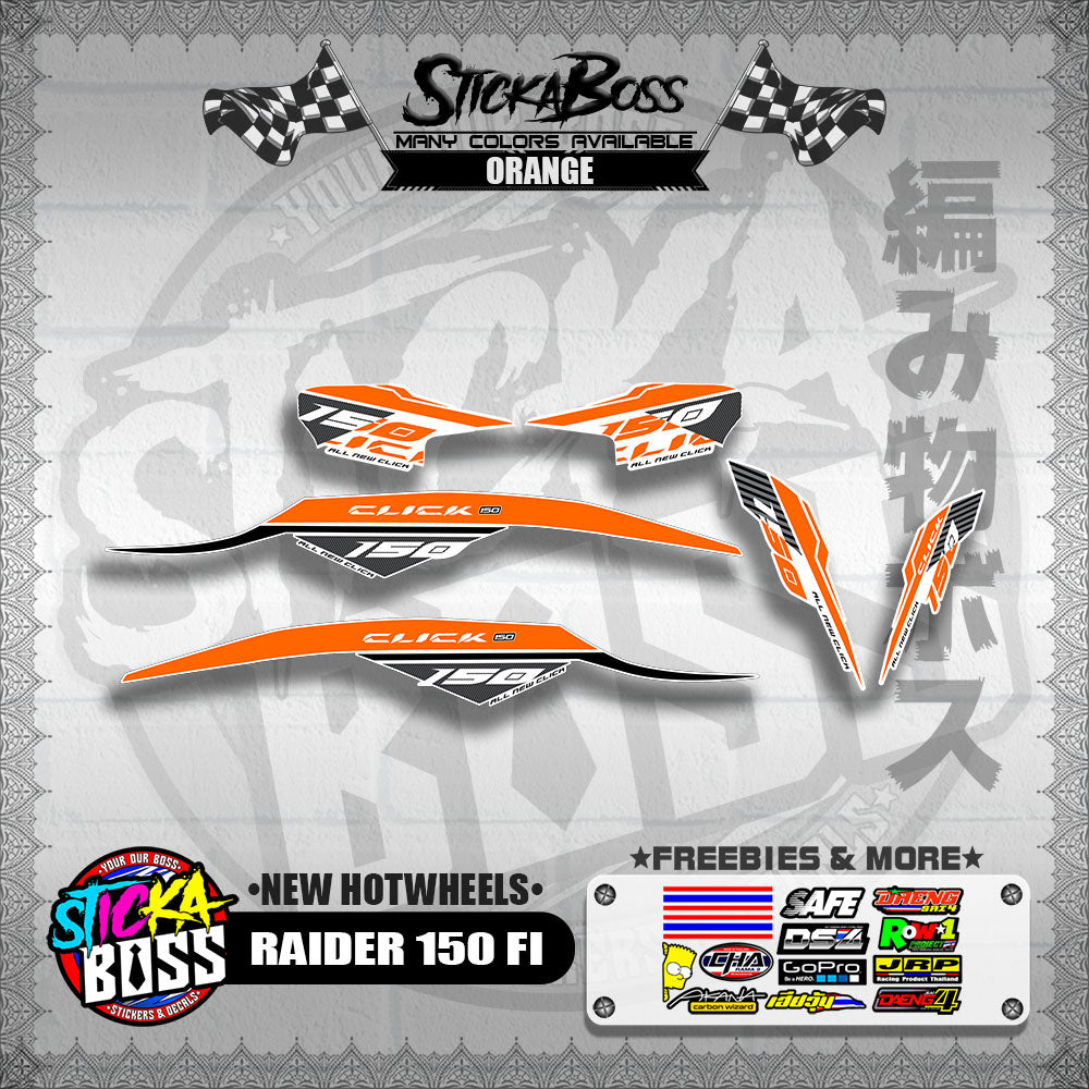 CLICK 150 V2 DECALS FOR WHITE ( NEW CUSTOM STRIPPING GAME CHANGER )【WITH FREEBIES】