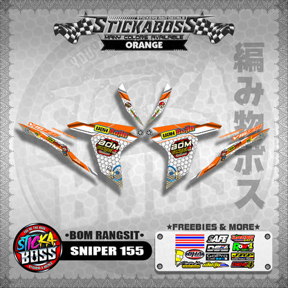 SNIPER 155 INDO DECALS ( BOM RANGSIT )【WITH FREEBIES】