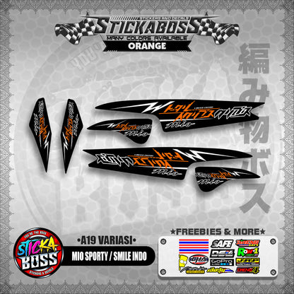MIO SPORTY / SMILE INDO STICKER DECALS ( A19 VARIASI )【WITH FREEBIES】