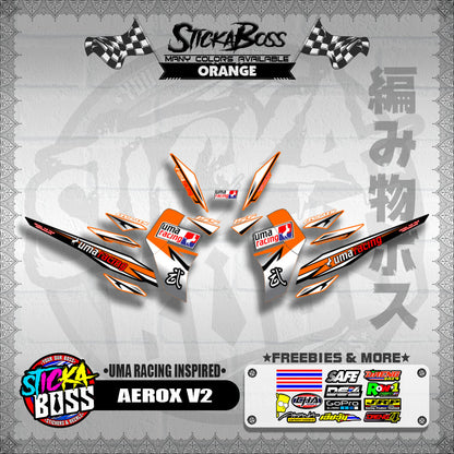 AEROX V2 DECALS ( UMA RACING INSPIRED )【WITH FREEBIES】
