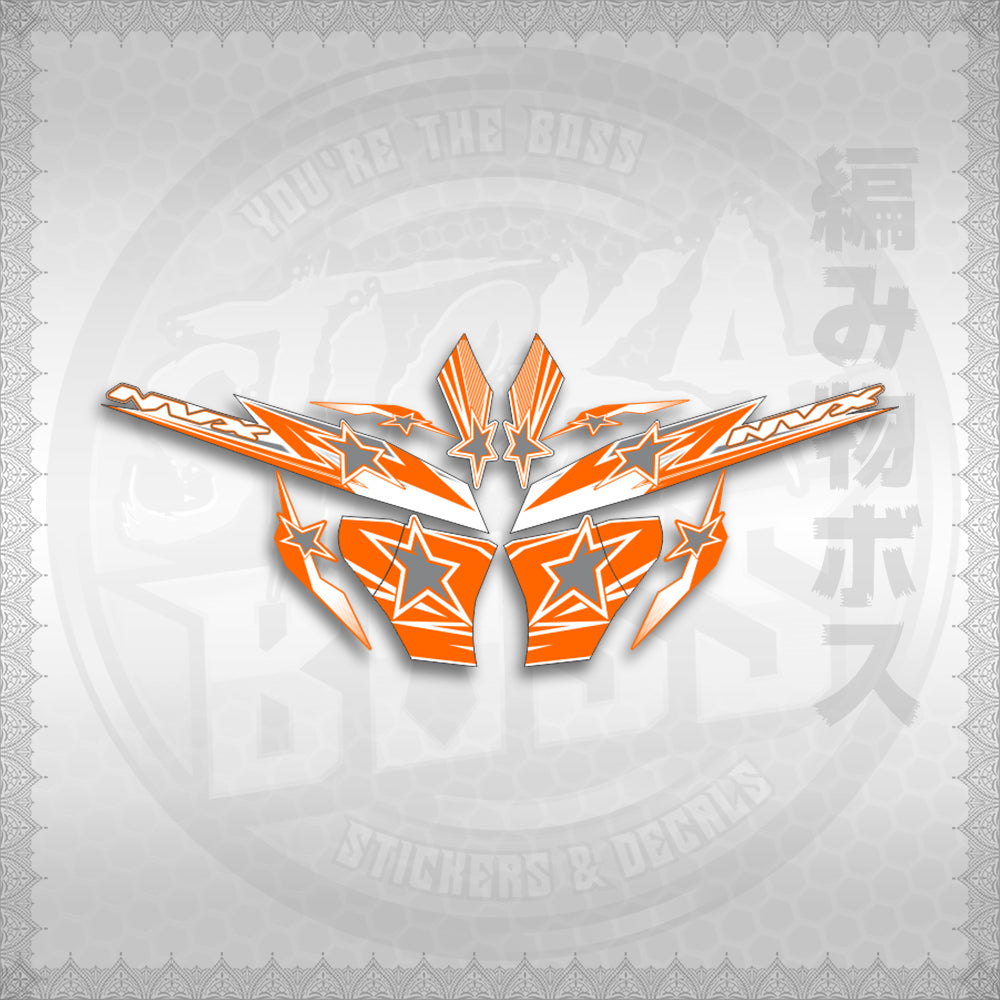 STICKER DECALS for AEROX 155 V2 FOR WHITE (AV220STAP) By STICKABOSS (SOFIE LAMINATED WATERPROOF)