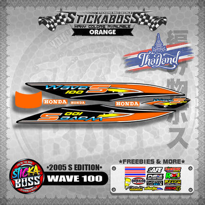 WAVE 100 THAILAND DECALS ( 2005 S EDITION )【WITH FREEBIES】